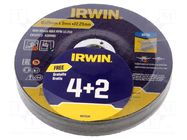 Cutting wheel; Ø: 125mm; metal,steel; Holder: assembly hole; 6pcs. IRWIN