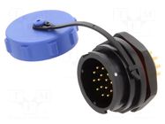 Socket; SY21; male; PIN: 15; IP67; soldering; 400V; -40÷85°C WEIPU