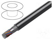 Wire; 50x22AWG; RS232; stranded; Cu; Insulation: PVC; chrome; 152m BELDEN