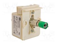 Illuminating unit; 30mm; 9001K; 120VAC; green; 120VDC SCHNEIDER ELECTRIC