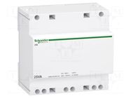 Transformer: mains; 25VA; 230VAC; 12V; 24V; Leads: screw terminals SCHNEIDER ELECTRIC