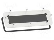 Cable gland plate; steel; W: 130mm; L: 245mm; with a membrane SCHNEIDER ELECTRIC