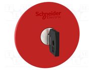 Switch: emergency stop with key; 22mm; Stabl.pos: 2; red; none SCHNEIDER ELECTRIC