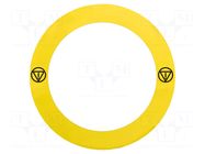 Label; Harmony XB4; yellow; Ø90mm; for emergency button SCHNEIDER ELECTRIC
