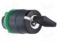 Switch: rotary with key; 22mm; Stabl.pos: 2; black; none; IP66 SCHNEIDER ELECTRIC