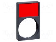 Description label; 22mm; Harmony XB4; black; plastic; Dim: 30x50mm SCHNEIDER ELECTRIC
