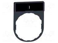 Description label; 22mm; Harmony XB4; black; plastic; Dim: 30x40mm SCHNEIDER ELECTRIC