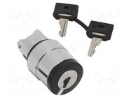 Switch: rotary with key; 22mm; Stabl.pos: 1; black; none; IP66 SCHNEIDER ELECTRIC