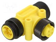 T adapter; Mini-Change; PIN: 4; T; 600V; IP67; 10A MOLEX