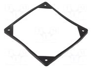 Mounting gasket; Ømount.hole: 5mm; black; Shore hardness: 40 RICHCO