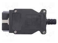 Connector: diagnostic OBD II; black; 10A; Insulation: polyamide SCHÜTZINGER