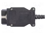 Connector: diagnostic OBD II; black; 10A; Insulation: polyamide SCHÜTZINGER