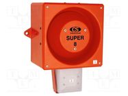 Signaller: lighting-sound; 24VDC; siren,flashing light; LED; IP66 CLIFFORD & SNELL