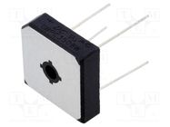 Bridge rectifier: single-phase; Urmax: 800V; If: 35A; Ifsm: 400A DC COMPONENTS