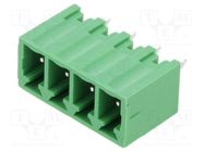 Pluggable terminal block; 3.81mm; ways: 4; straight; socket; male AMPHENOL ANYTEK