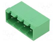 Pluggable terminal block; 5mm; ways: 4; straight; socket; male AMPHENOL ANYTEK