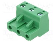 Pluggable terminal block; 7.62mm; ways: 3; straight; plug; female AMPHENOL ANYTEK