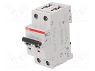 Circuit breaker; 230/400VAC; Inom: 20A; Poles: 1+N; Charact: C; 6kA ABB