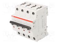 Circuit breaker; 230/400VAC; Inom: 10A; Poles: 3+N; Charact: B; 6kA ABB