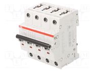 Circuit breaker; 230/400VAC; Inom: 10A; Poles: 3+N; Charact: C; 6kA ABB