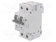 Circuit breaker; 230/400VAC; Inom: 0.5A; Poles: 2; Charact: D; 6kA ETI POLAM