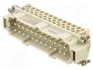 Connector: HDC; screw terminal; PIN: 24; 500V; 16A; contact insert MURRELEKTRONIK