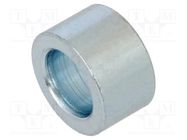 Spacer sleeve; 6mm; cylindrical; steel; zinc; Out.diam: 10mm DREMEC