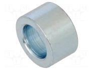 Spacer sleeve; 6mm; cylindrical; steel; zinc; Out.diam: 10mm DREMEC