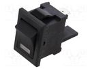 ROCKER; SPST; Pos: 2; ON-OFF; 10A/125VAC; black; LED; Rcont max: 10mΩ NKK SWITCHES
