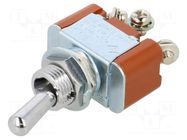 Switch: toggle; Pos: 2; SPDT; ON-ON; 6A/250VAC; 20A/30VDC; S NKK SWITCHES