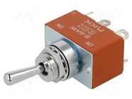 Switch: toggle; Pos: 2; DPDT; ON-ON; 10A/250VAC; 20A/30VDC; S NKK SWITCHES