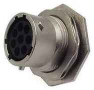 SOCKET HOUSING, JAM NUT, 8WAY