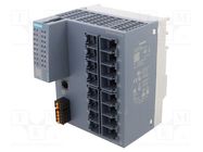 Switch Ethernet; managed; Number of ports: 16; 24VDC; RJ45; IP20 SIEMENS