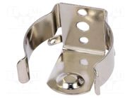 Clip; C,R14; Batt.no: 1; rivet,panel,screw; solder lugs; steel KEYSTONE