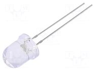 LED; blue; 8mm; 1120÷1560mcd; 30°; Front: convex; 2.8÷3.4VDC; 102mW OPTOSUPPLY