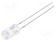 LED; 5mm; white cold; blinking; 330÷500mcd; 120°; 3÷5V; 1.5Hz OPTOSUPPLY