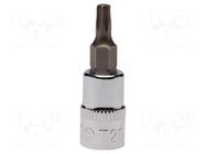 Socket; socket spanner,Torx®; Bit: Torx®; Size: TX20; 1/4"; 37.5mm IRIMO