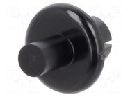 Rivet; polyamide; L.rivet: 6.1mm; black; push-in DREMEC