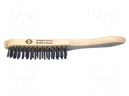 Brush; wire; wood; Number of rows: 4 C.K