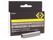 Staples; 10mm; 1000pcs. C.K