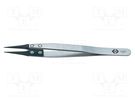 Tweezers; 130mm; for precision works; Blade tip shape: sharp C.K