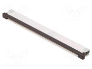 Connector: FFC/FPC; tinned; SMT; 50V; 0.4A; PIN: 40; Tape ph: 1mm GCT