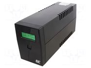 Power supply: UPS; 480W; 800VA; 207÷253V; 298x101x142mm; 9Ah GREEN CELL