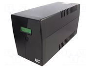 Power supply: UPS; 900W; 1.5kVA; 207÷253V; 380x158x198mm; 9Ah GREEN CELL