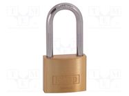 Padlock; shackle; Application: gates,toolboxes,cabinets,sheds 