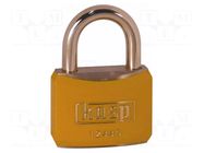 Padlock; shackle; Application: gates,tool chests,cabinets,sheds KASP