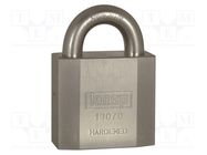 Padlock; shackle; steel; A: 70mm; C: 20mm; Equipment: key x2 KASP