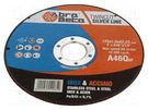 Cutting wheel; Ø: 125mm; Øhole: 22.23mm; Disc thick: 1mm ABRA BETA