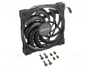 Fan: DC; axial; 12VDC; 120x120x15mm; 31.5dBA; HDB; 700÷2000rpm; slim Akasa