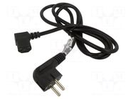 Cable; 3x0.75mm2; PVC; 1.5m; black; 10A; 250V; Core: OFC; trapezoidal AKYGA